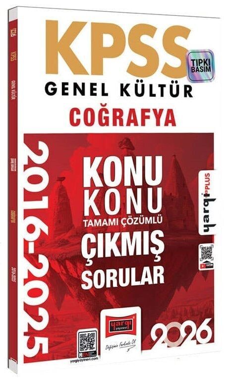 Yargı 2026 KPSS Coğrafya Çıkmış Sorular 2016-2025 Konu Konu Çözümlü Yargı Yayınları