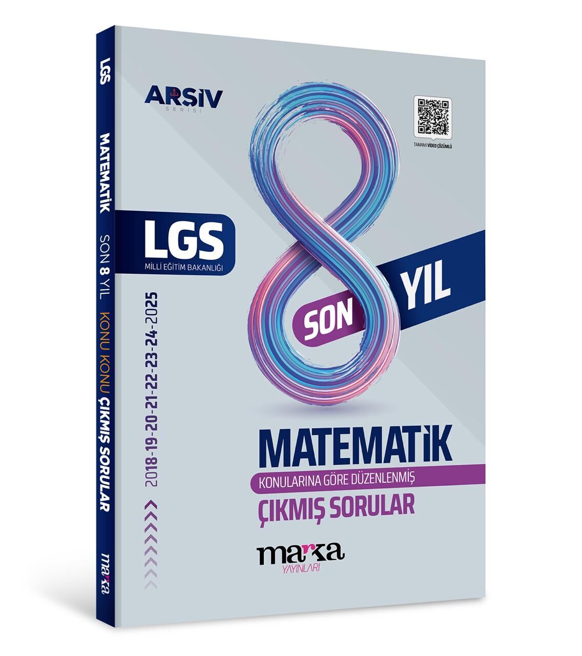Marka 2026 8. Sınıf LGS Matematik Çıkmış Sorular Son 8 Yıl Konularına Göre Çözümlü Arşiv Serisi Marka Yayınları