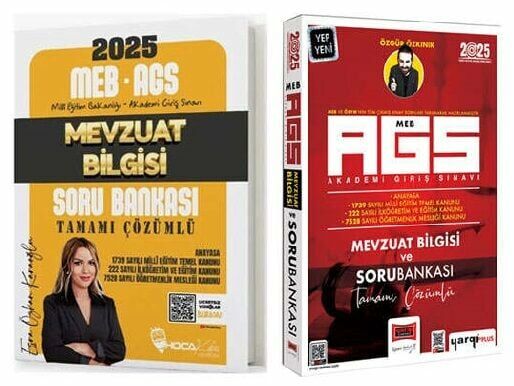 Yargı + Hoca Kafası 2025 MEB-AGS Mevzuat Bilgisi Soru Bankası 2 li Set Yargı + Hoca Kafası