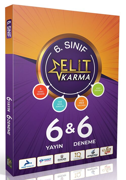 Paraf 6. Sınıf Elit Karma 6x6 Deneme Çözümlü Paraf Yayınları