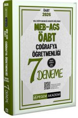 Pegem 2026 ÖABT Coğrafya Öğretmenliği 7 Deneme Çözümlü Pegem Akademi Yayınları