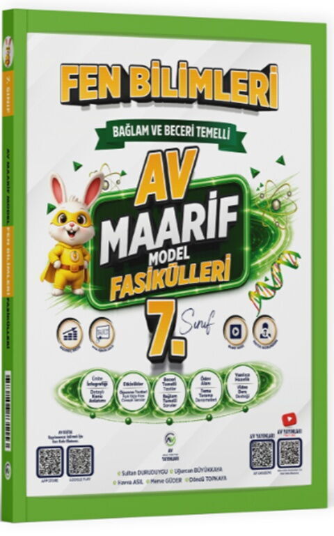 2027 Av Yayınları 7. Sınıf Fen Bilimleri Maarif Model Fasikülleri