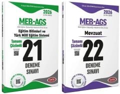 Data 2026 MEB-AGS Eğitim Bilimleri ve Türk Milli Eğitim Sistemi + Mevzuat 21+22 Deneme 2 li Set Ultra Serisi Data Yayınları