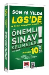 Yargı LGS de Son 16 Yılda Kullanılan Önemli İngilizce Sınav Kelimeleri (10 Deneme İlaveli)