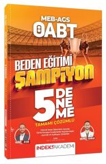 İndeks Akademi 2026 ÖABT MEB-AGS Beden Eğitimi Şampiyon 5 Deneme Çözümlü - Murat Aydın İndeks Akademi Yayıncılık