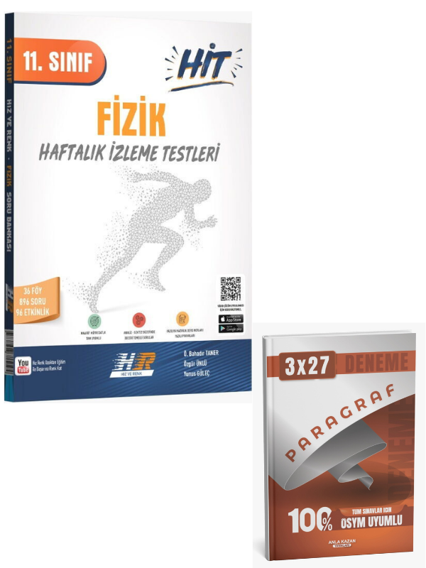 Hız ve Renk 2027  11. Sınıf Fizik HİT Soru Bankası+ Anla Kazan Paragraf
