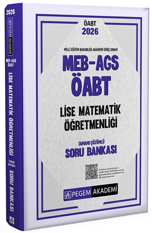Pegem 2026 ÖABT MEB-AGS Lise Matematik Öğretmenliği Soru Bankası Çözümlü Pegem Akademi Yayınları
