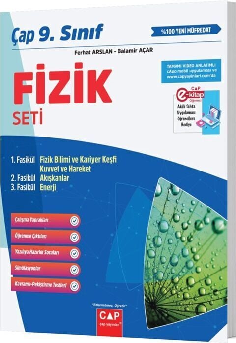 Çap Yayınları 9. Sınıf Fizik Seti