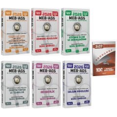 CBA Yayınları 2026 MEB-AGS Eğitim Bilimleri Tüm Dersler Soru Bankası 6 lı Set Pusula Serisi CBA Yayınları