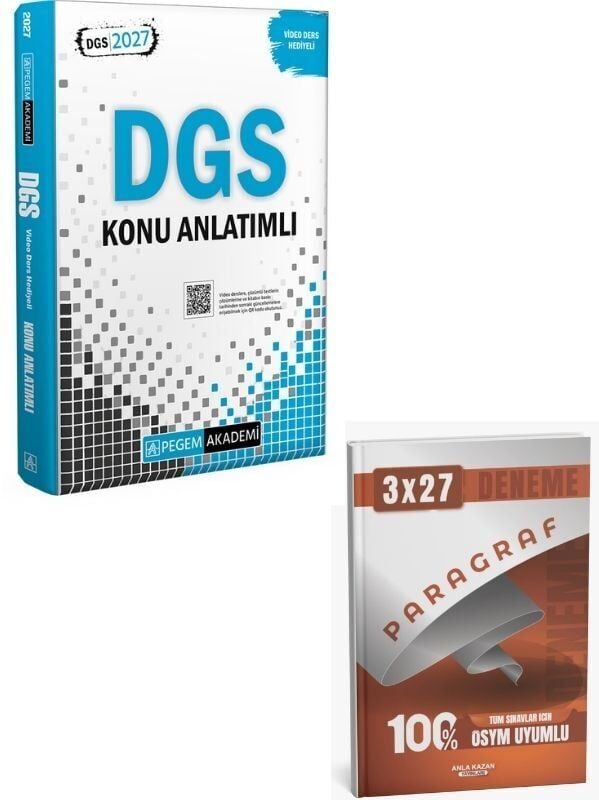 Pegem 2027 DGS Konu Anlatımlı (Video Ders Hediyeli)+ Anla Kazan Paragraf