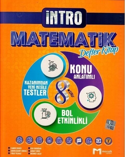 Mozaik Yayınları 8. Sınıf Matematik Defter Kitap