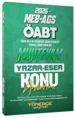Yönerge 2026 ÖABT MEB-AGS Türkçe-Türk Dili Edebiyatı Muhtevam Yazar Eser Konu Anlatımı Yönerge Yayınları