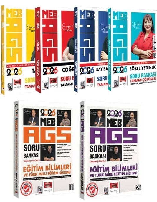 Yargı 2026 MEB-AGS Tüm Dersler Soru Bankası 6 lı Set Yargı Yayınları