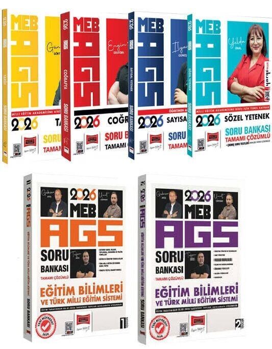 Yargı 2026 MEB-AGS Tüm Dersler Soru Bankası 6 lı Set Yargı Yayınları