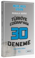 CBA Yayınları 2026 MEB-AGS Türkiye Coğrafyası 30 Deneme Çözümlü Pusula Serisi - Barış Salt CBA Yayınları