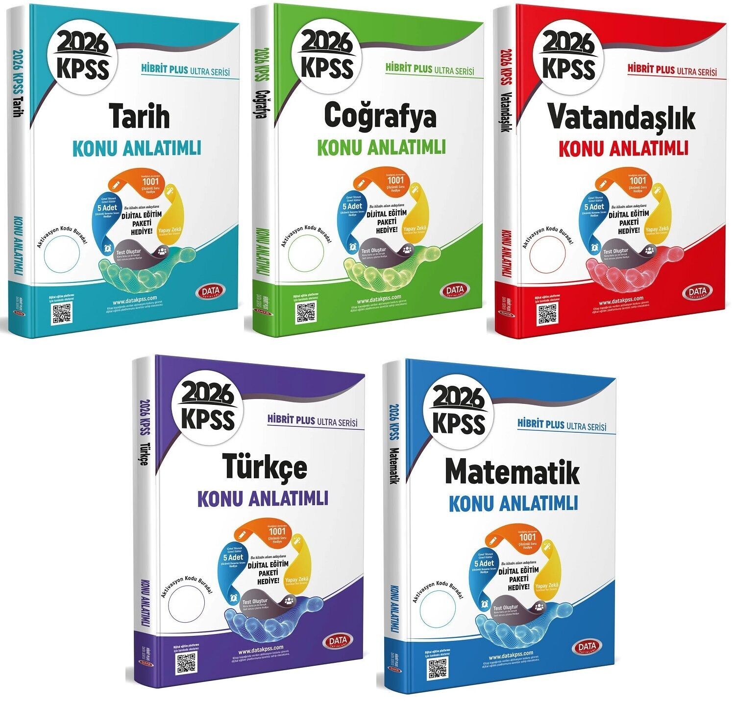 Data 2026 KPSS Genel Yetenek Genel Kültür Ultra Konu Anlatımlı 5 li Set Data Yayınları