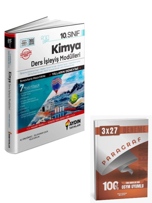 Aydın 2027 10. Sınıf Kimya Ders İşleyiş Modülleri+ Anla Kazan Paragraf