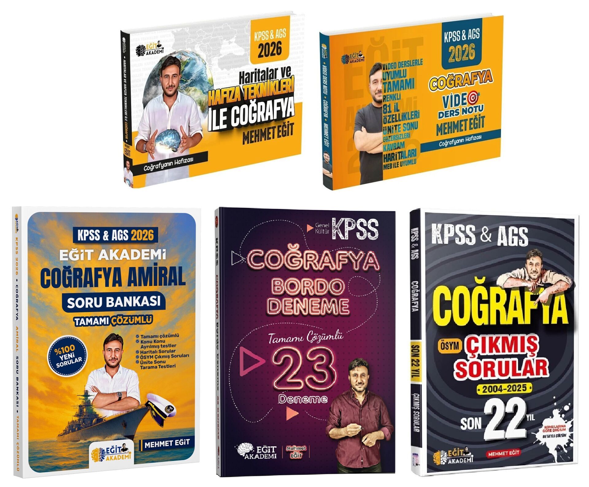 Eğit Akademi 2026 KPSS MEB-AGS 30 Günde Coğrafya Kamp Seti-2 - Mehmet Eğit Eğit Akademi