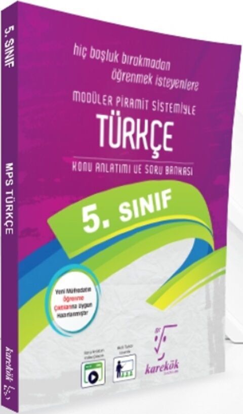 Karekök Yayınları 5. Sınıf Türkçe MPS Konu Anlatımlı Soru Bankası