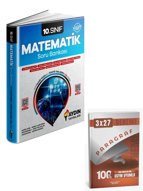 Aydın 2027 10. Sınıf Matematik Konu Özetli Soru Bankası+ Anla Kazan Paragraf