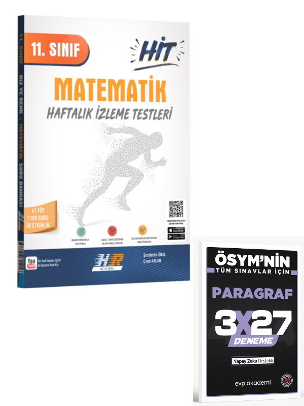Hız ve Renk 2027 11. Sınıf Matematik HİT Soru Bankası+ EVP Akademi Paragraf