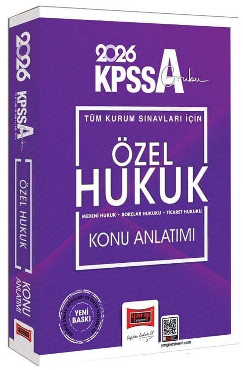 Yargı 2026 KPSS A Grubu Özel Hukuk Konu Anlatımı Yargı Yayınları