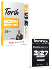 İndeks  2027 MEB-AGS Akademisi Tarih Soru Bankası Çözümlü + EVP Akademi Paragraf