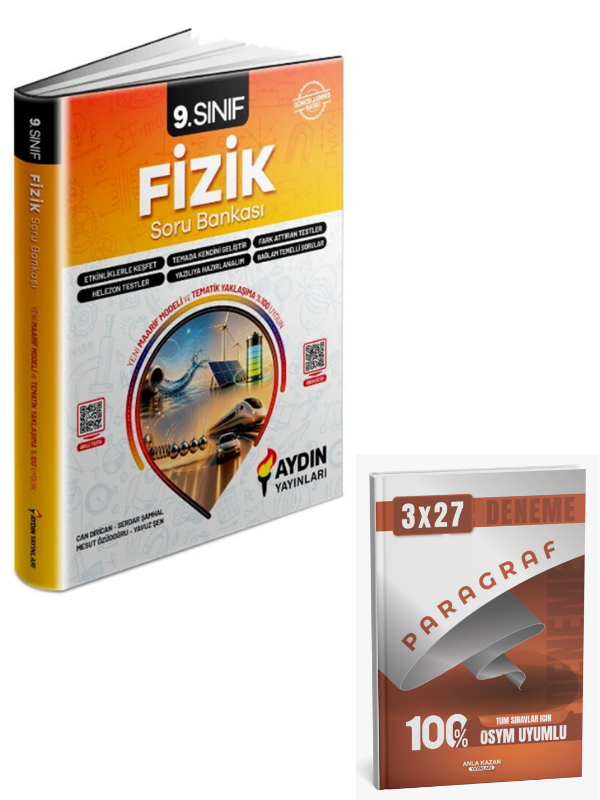 Aydın 2027 9. Sınıf Fizik Konu Özetli Soru Bankası+ Anla Kazan Paragraf