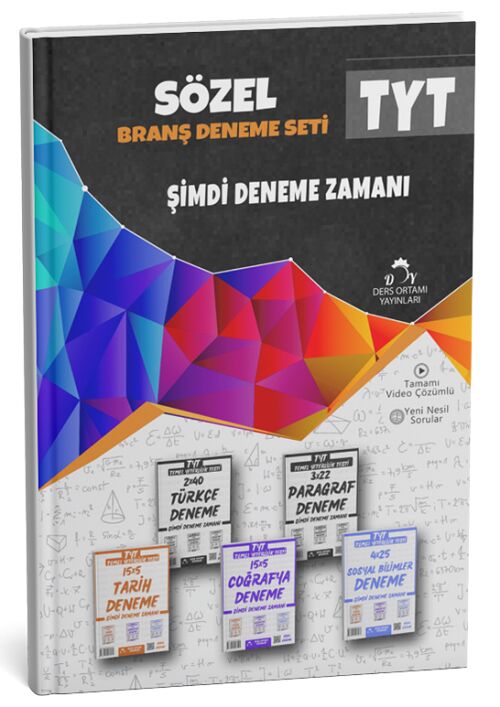 Ders Ortamı 2025 YKS TYT Sözel Branş Deneme Seti Çözümlü Ders Ortamı Yayınları