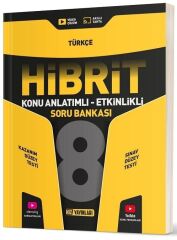 Hız Yayınları 8. Sınıf Türkçe HİBRİT Konu Anlatımlı Etkinlikli Soru Bankası