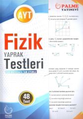 Palme Yayınları AYT Fizik Yaprak Testleri