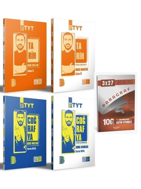 BenimHocam 2027 TYT Tarih - Coğrafya Ders Notları ve Video Çözümlü Soru Bankası Seti+ Anla Kazan Paragraf