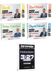 İndeks Akademi 2027 MEB-AGS Tarih + Türkiye Coğrafyası + Sayısal + Sözel Video Ders Notları 4 lü Set+ EVP Akademi Paragraf