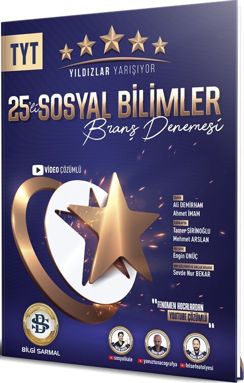 Yıldızlar Yarışıyor TYT Sosyal Bilimler 25 li Branş Denemesi