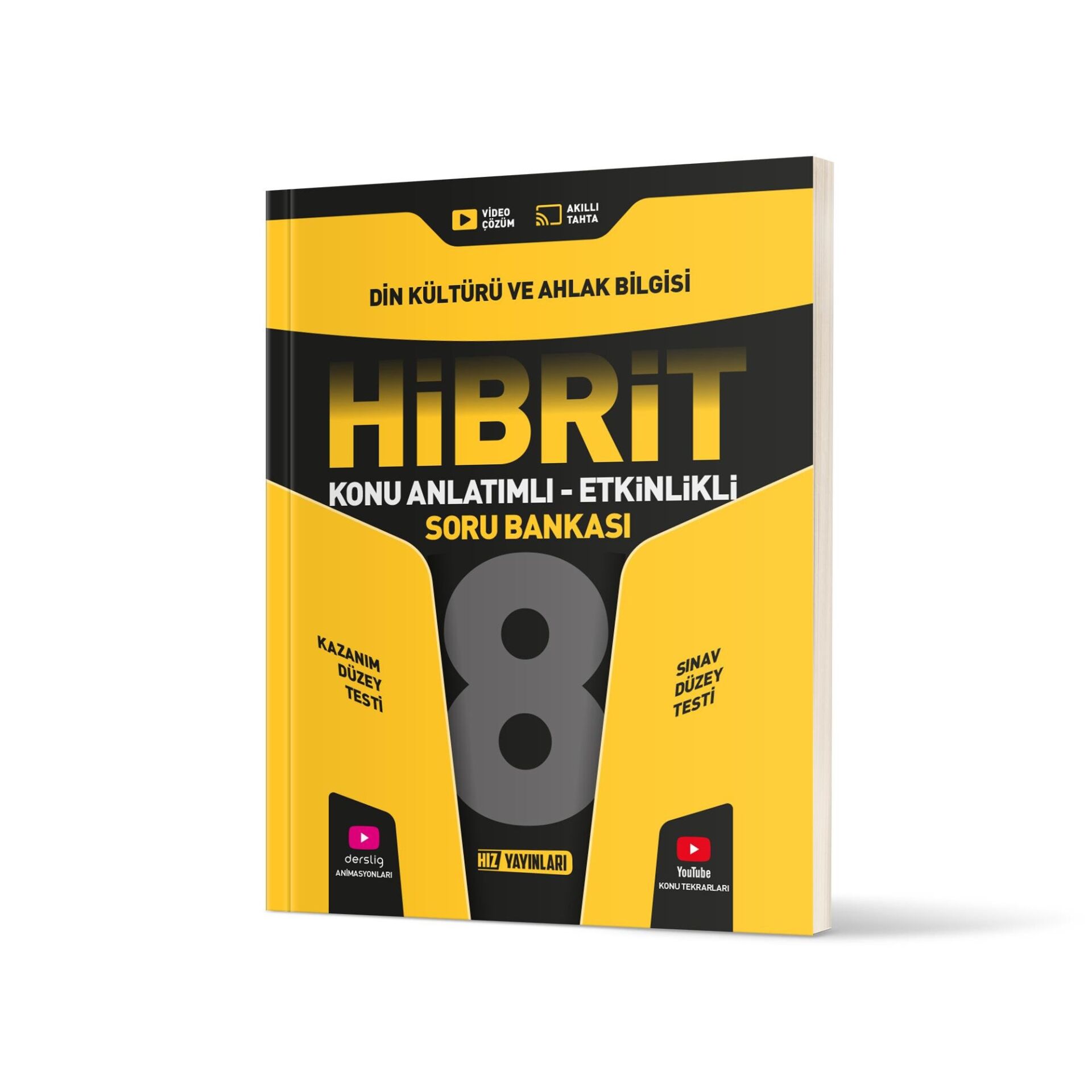 Hız Yayınları 8. Sınıf Din Kültürü ve Ahlak Bilgisi Hibrit Konu Anlatımlı Etkinlikli Soru Bankası Hız Yayınları