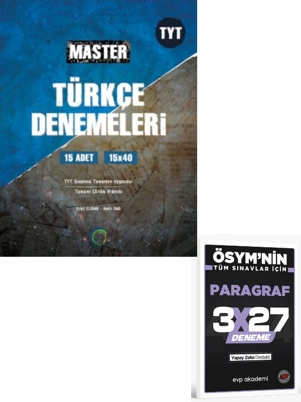 Okyanus 2027 TYT Master 15 Türkçe Denemeleri+ EVP Akademi Paragraf