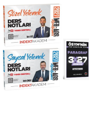İndeks Akademi 2027 MEB-AGS Sözel + Sayısal Yetenek Ders Notları 2 li Set+ EVP Akademi Paragraf
