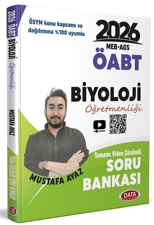 Data 2026 ÖABT MEB-AGS Biyoloji Öğretmenliği Soru Bankası Çözümlü - Mustafa Ayaz Data Yayınları