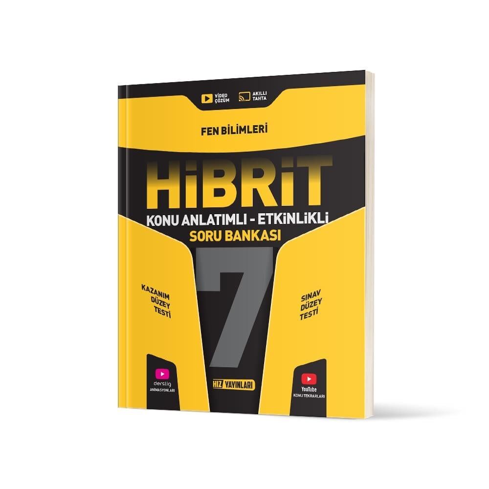 Hız Yayınları 7. Sınıf Fen Bilimleri Hibrit Konu Anlatımlı Etkinlikli Soru Bankası Hız Yayınları