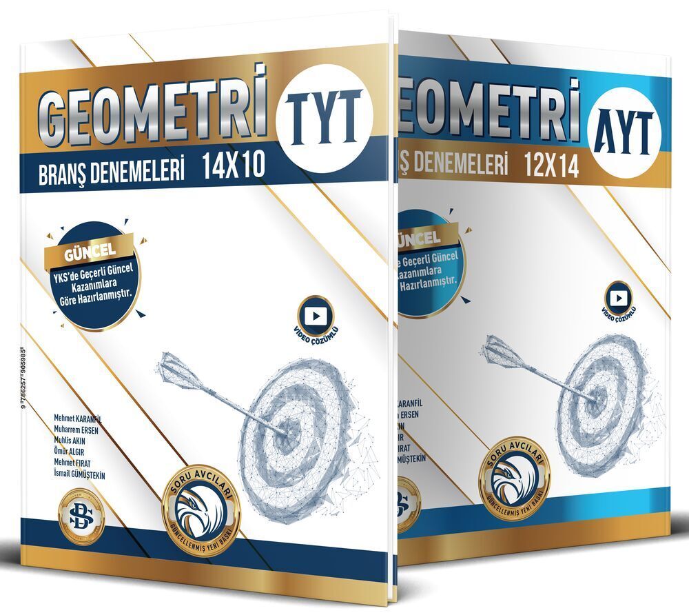 Bilgi Sarmal Yayınları TYT AYT Geometri 12 x 14 Branş Denemeleri