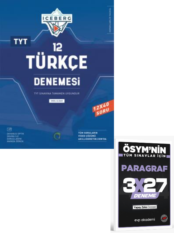 Okyanus 2027 TYT Türkçe Iceberg 12 Deneme+ EVP Akademi Paragraf