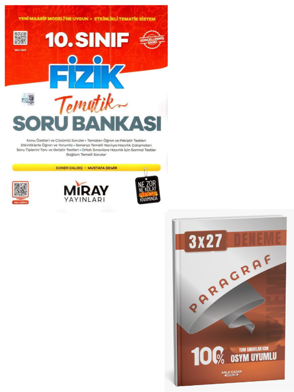 Miray 2027 10. Sınıf Fizik Maarif Model Tematik Soru Bankası+ Anla Kazan Paragraf