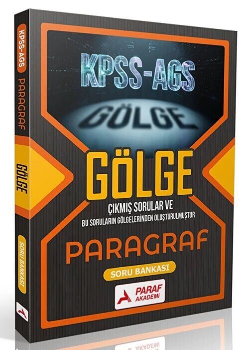 Paraf Yayınları KPSS AGS Gölge Paragraf Soru Bankası