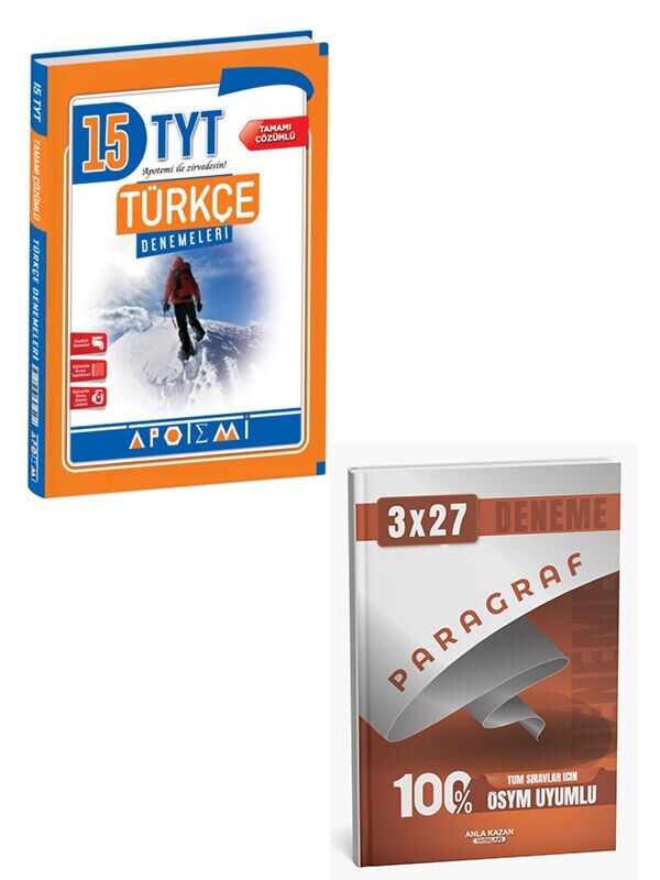 Apotemi 2027 TYT Türkçe 15 Deneme+Anla Kazan Paragraf Deneme