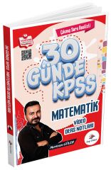 Dizgi Kitap KPSS 30 Günde Matematik Video Ders Notları - Mertcan Güler Dizgi Kitap