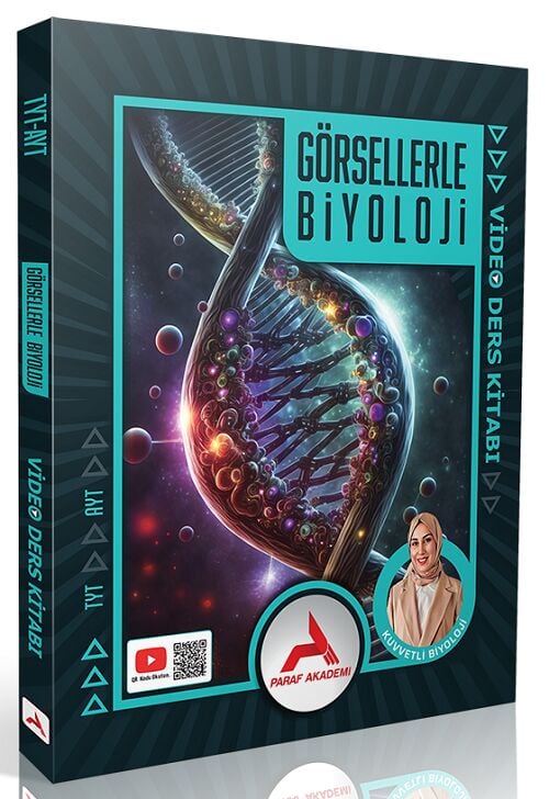 Paraf Akademi YKS TYT AYT Kuvvetli Biyoloji Görsellerle Biyoloji Video Ders Kitabı - Dilek Kuvvet Paraf Akademi Yayınları