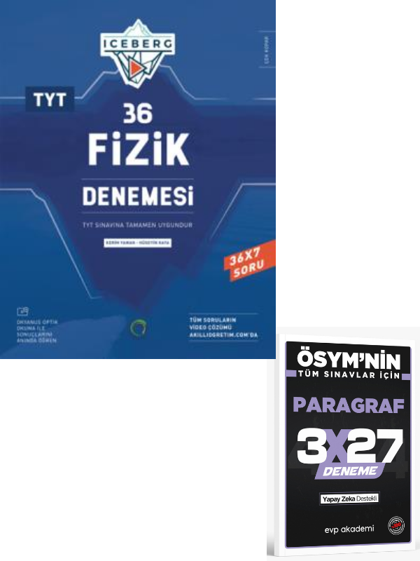 Okyanus 2027 TYT Fizik Iceberg 36 Deneme+ EVP Akademi Paragraf