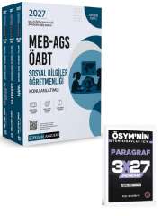 Pegem 2027 ÖABT MEB-AGS Sosyal Bilgiler Öğretmenliği Konu Anlatımlı Modüler Set+EVP Akademi Paragraf