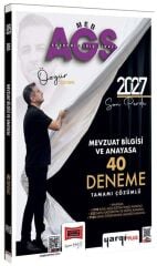 Yargı 2027 MEB-AGS Mevzuat Bilgisi ve Anayasa 40 Deneme Çözümlü - Özgür Özkınık