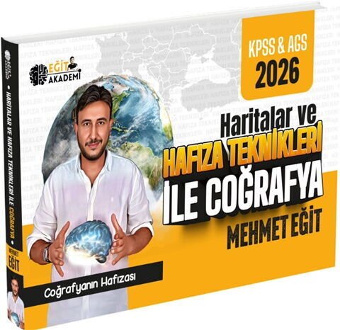 Eğit Akademi 2026 MEB AGS KPSS Mehmet Eğit Haritalar ve Hafıza Teknikleriyle Coğrafya